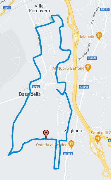 percorso 11 km