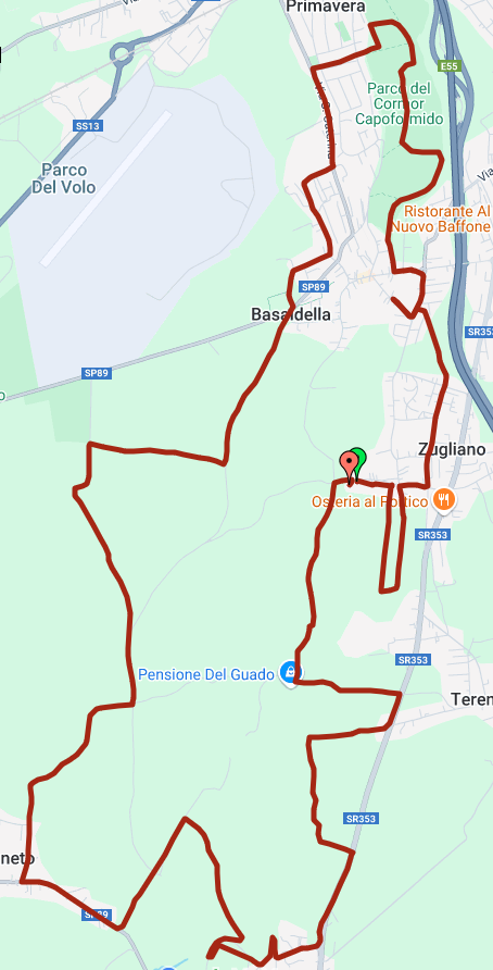 percorso 21 Km